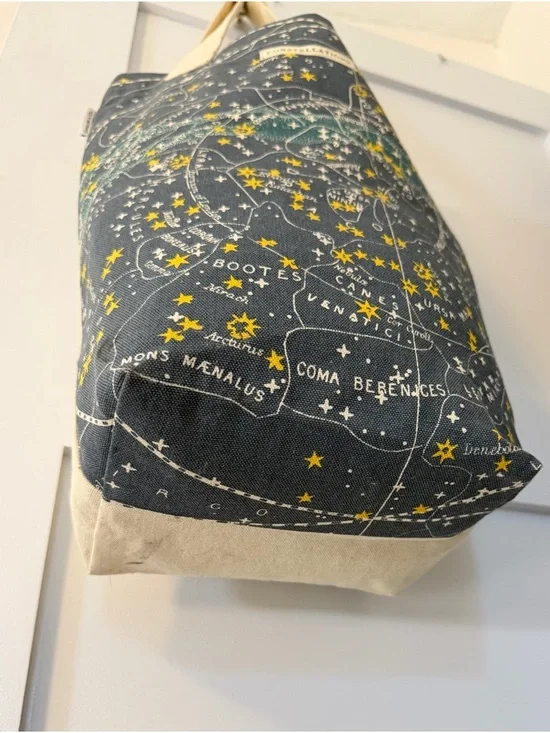 Cavalini & Co. Constellations Canvas Tote Bag with Star Map Print - Picture 6 of 11